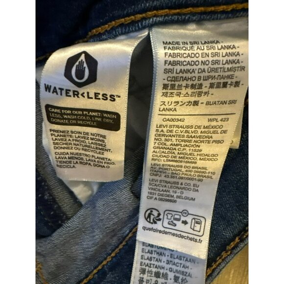 Levi's 726 Flare Distressed Ripped Jeans Size 27 - Picture 4 of 11